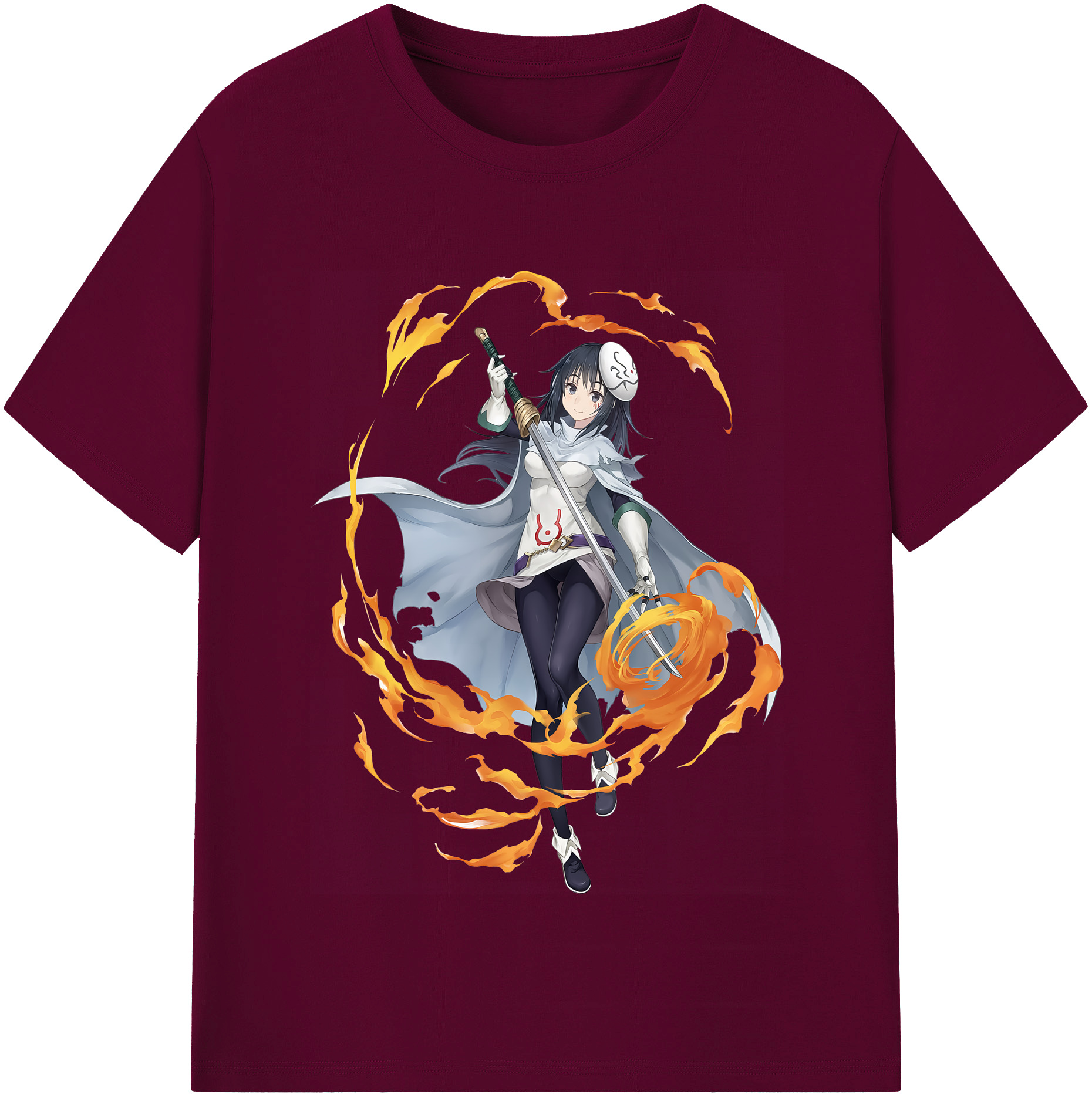 （画像用） 転スラ Regarding Reincarnated to Slime レディースカジュアルプリントTシャツ（綿100％）